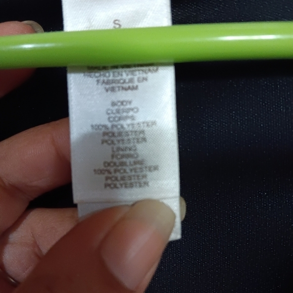 Metalic silver sleeveless mini dress size small by laundry by design - Picture 5 of 5